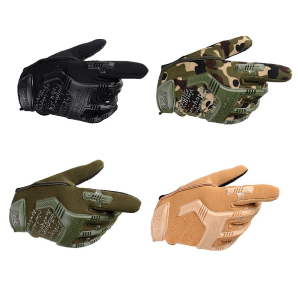 Taktiska militärhandskar Soldat Combat Anti-sladd Army green Multicolor
