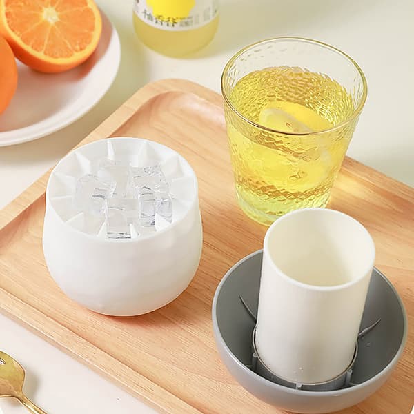 Sommar Ice Bucket Cup Form DIY Big Ice Cube Tray Form Cup Ljusblå