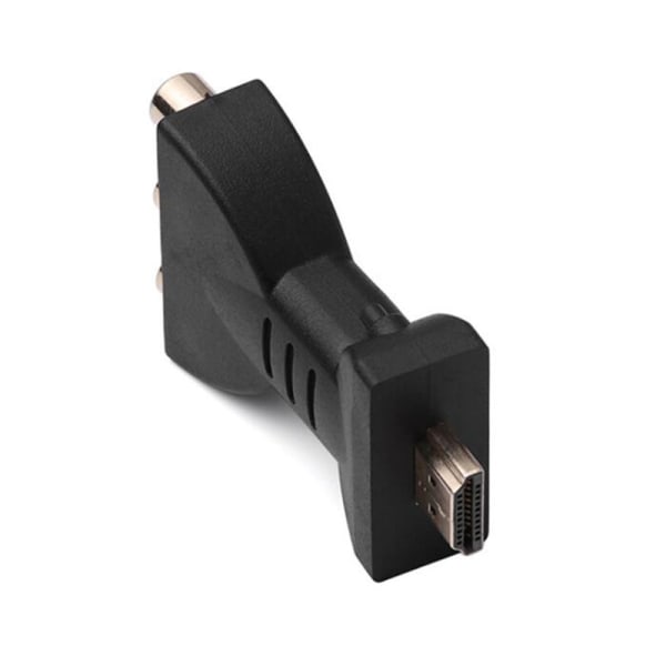 AV Digital Signal 1080p HDMI till VGA-adapter HDMI till AV RCA Vide Svart