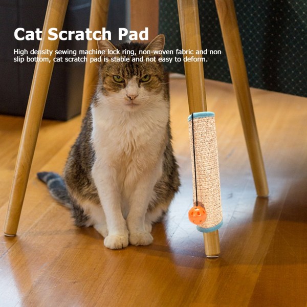 Cat Scratcher Sisal Mat Board Cat Scratch Claw Sharpener lätt sisal 24,5*831,5cm circle blacket