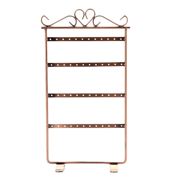 Smycken Display Stativ Hållare Örhängen Galgar 48 Hål Rack Orga Mörkbrun 15cm * 29cm/5.9" * 11.4"