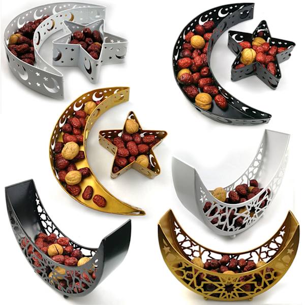Eid Dessertbricka, Snackbricka, Matförvaringsbehållare vit black