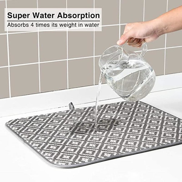 Multifunktion superabsorberande disktorkmatta isolering Julgran 41*49cm leaf