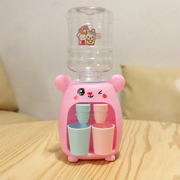 Mini vattendispenser för barn Barn Present e Simulation Cartoo Blue One Size Pink