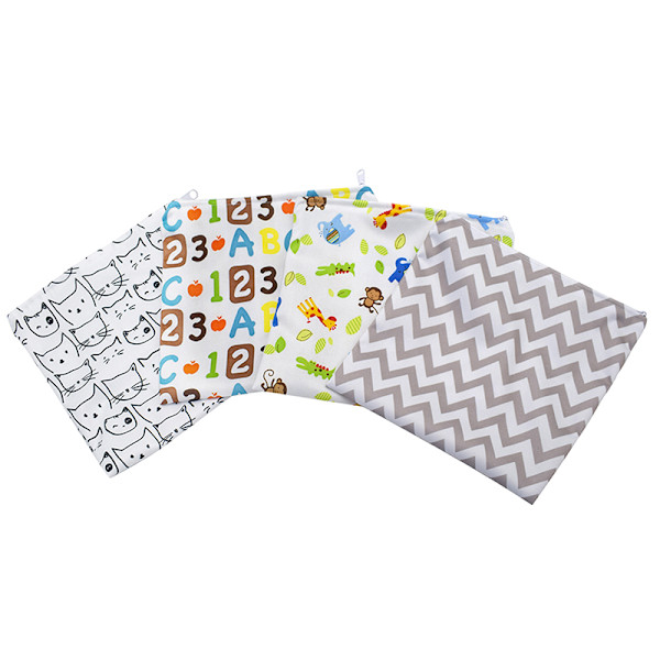 3:a Återanvändbar påse Vattentät brödpåse för smörgåspåse Fjädermönster Cake pattern