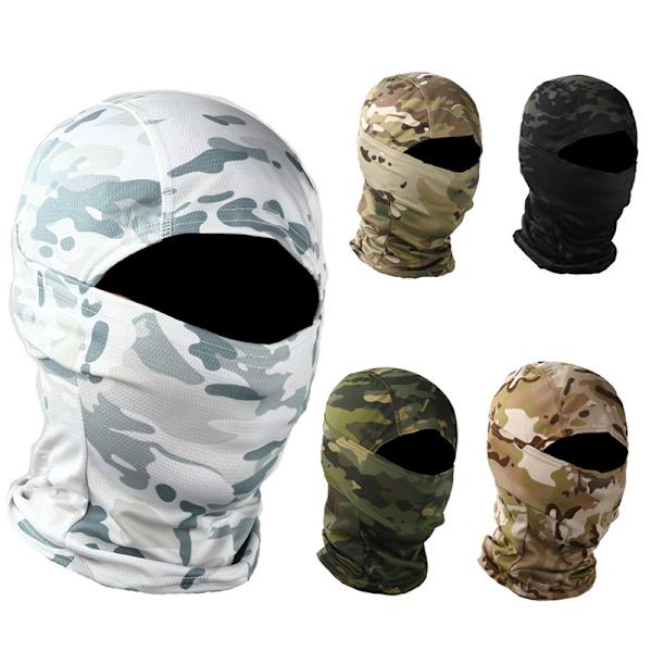 Kamouflage Balaclava Full Face Wargame Cykelhjälm Liner A1 A8