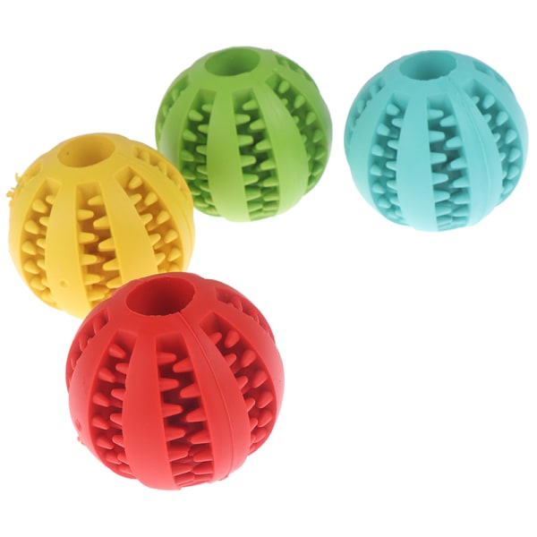 Hundleksaker Stretchgummi som läcker boll Katt Hundtuggleksaker Red Red