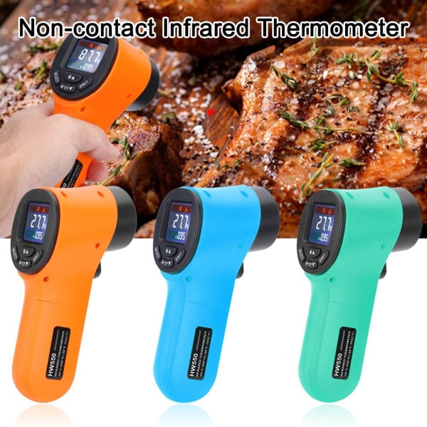 Handhållen infraröd termometer köksredskap orange orange