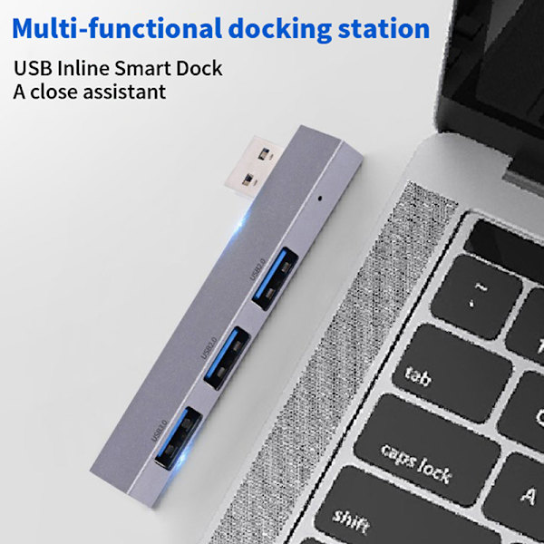 3 i 1 USB Hub 3 portar Extended Plug Portable A A