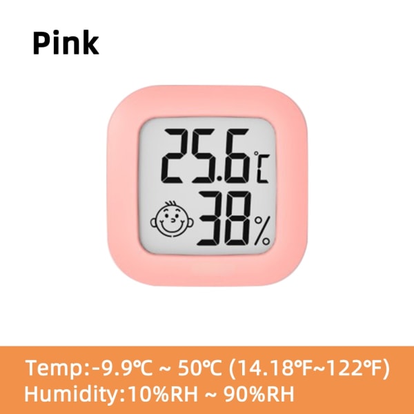 Mini LCD digital termometer elektronisk temperatursensor grön 43 x43mm green