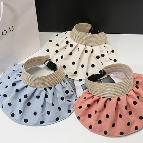 Sommar Mode Shell Solskyddshatt för kvinnor rosa black