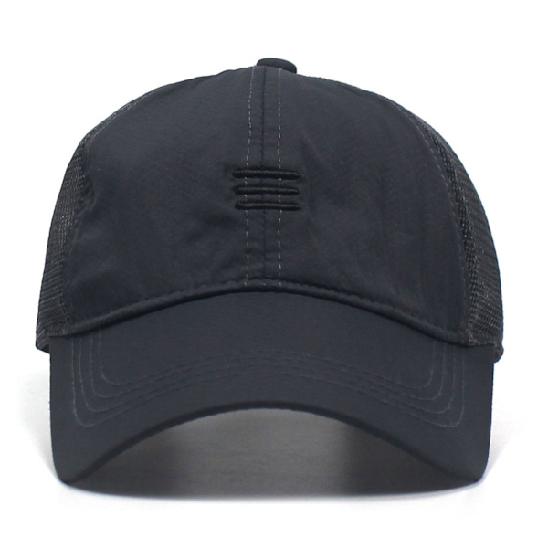 Snabbtorkande sommar utomhussporter Baseball Mesh Keps Solskydd mörkblå dark blue