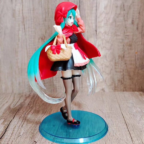 Anime Figur Hatsune Miku Rödluvan Action Figur Röd OneSize