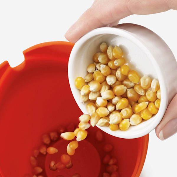 Mikrovågs popcornskål, 14,5*8cm röd red