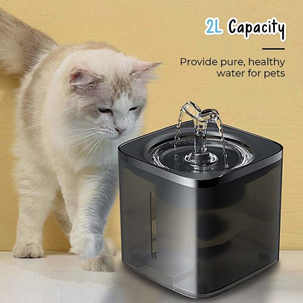 Automatisk Cat Pet Water Dispenser Cat Drinking Fountain grön 165*165*155mm gray