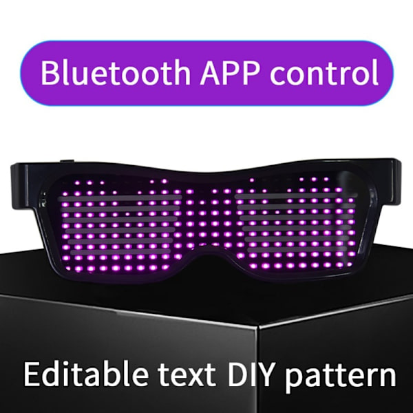 Party Disco Bar Wine Dynamic Blinkande LED-glasögon vit red