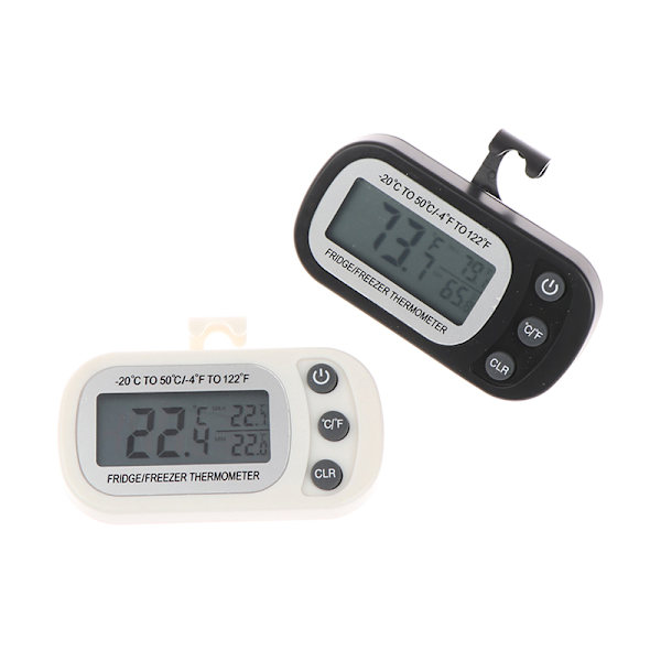 Elektronisk digital kyltermometer Svart