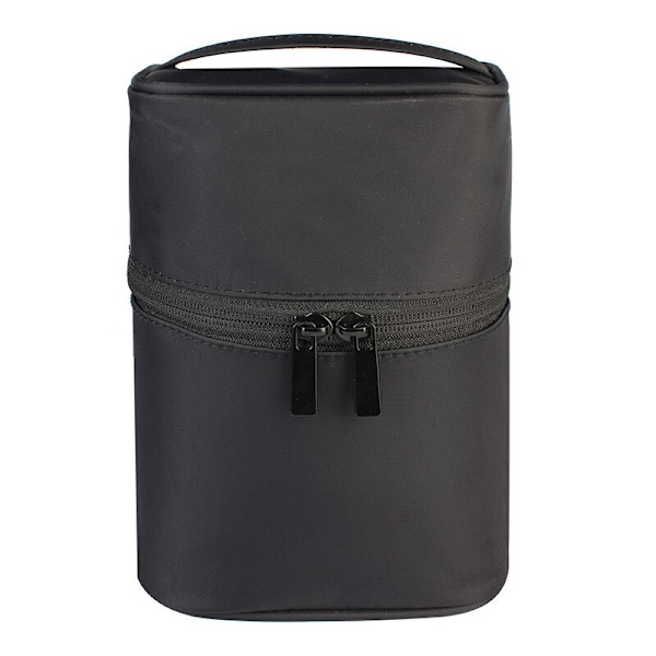 Resor fatformad makeup kvinnlig kosmetisk toalettpapper svart 19*13*10cm black