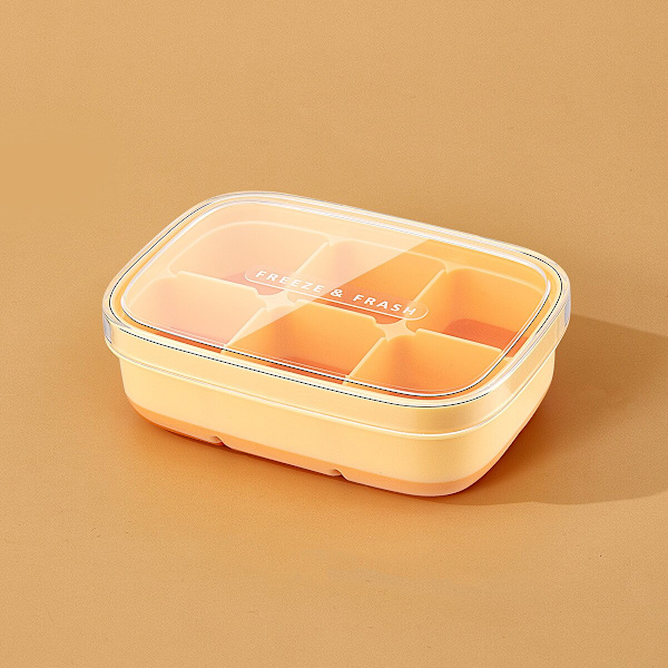 Silikon Ice Cube Form 6 fack Bar Tool blå orange