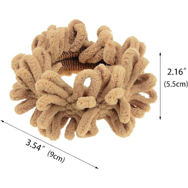 10 st Neutral Color Scrunchies