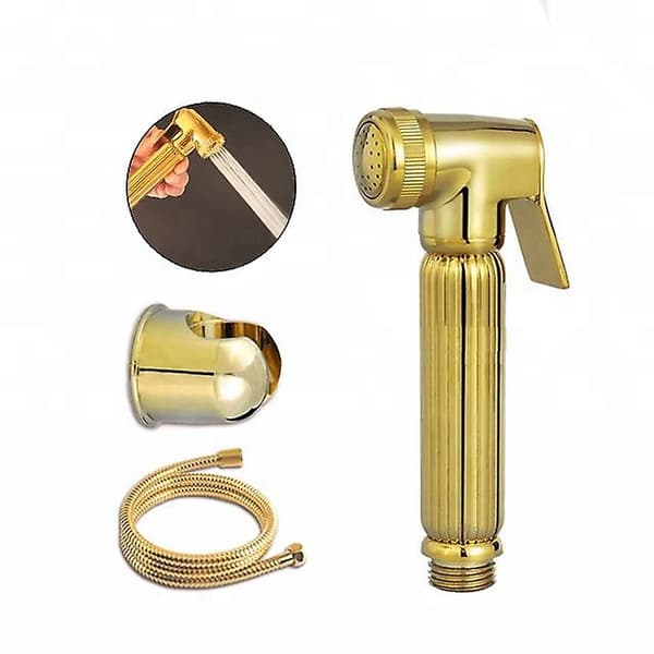 Toalett Handhållen Bidé Spray Dusch Sprayer Douche Kit & Hållare