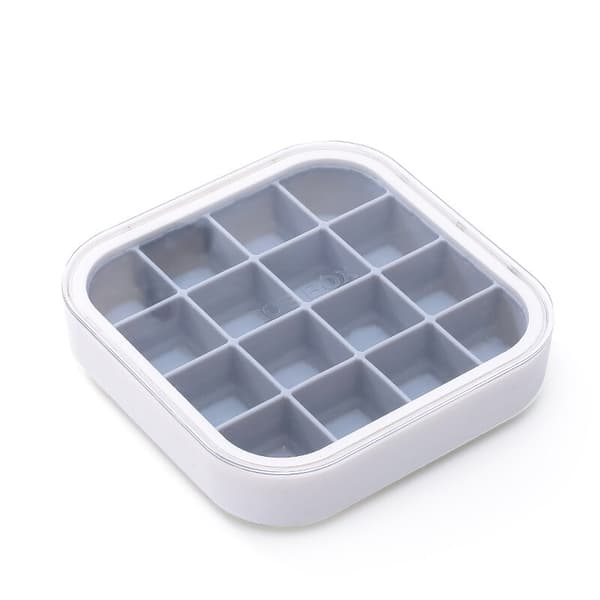 16Grid molds Ice Cube Maker Kylskåp Ice Cube fack grå 13,6x13,6x3,2cm green