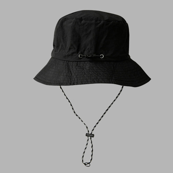 Sommarhatt Vattentät Bucket Hats Vikbar Justerbar Röd Black