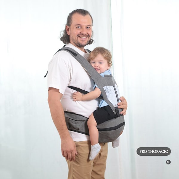 Baby bärsele med ryggsäck grå dark gray