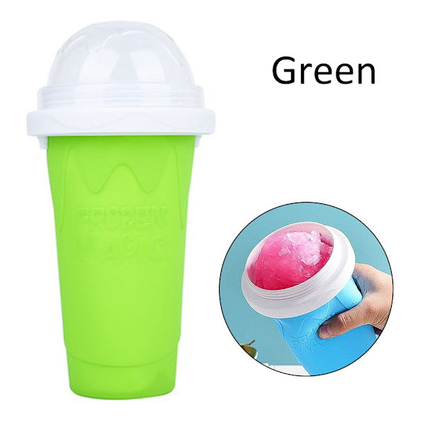 Smoothiekopp Silikon Hemlagad Glaskopp blå green