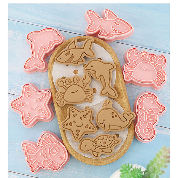 8st Ocean Animal Cookie Form Biscuit DIY Cake Tools