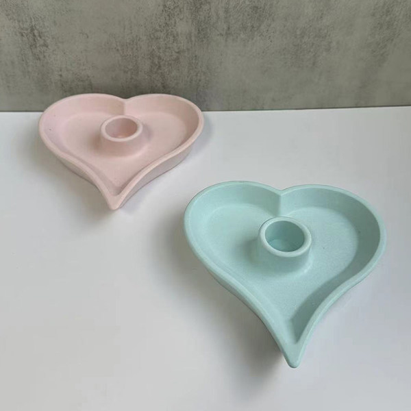 Ljusstake Rack Form Love Shape doftljushållare Vit