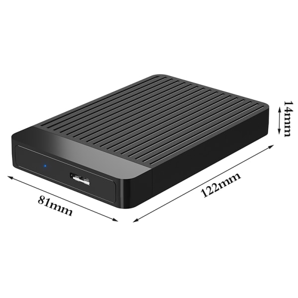 1:a 2,5-tums USB3.0 typ c mobil hårddiskbox USB 3.0 TYPE C