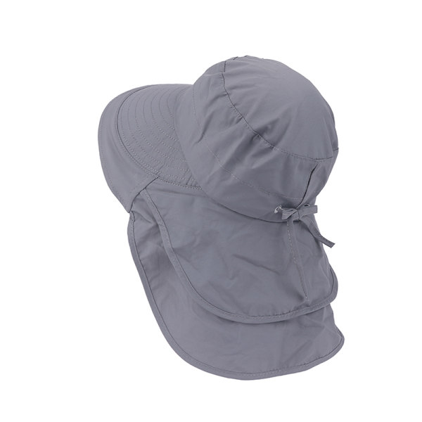 Hästsvans Hål Visir Hattar Summer Bucket Hats för kvinnor Army green Dark gray