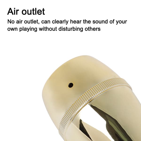 1:a Small Mute Silencer Trumpet Practice Cornet Accessories Gold Silver