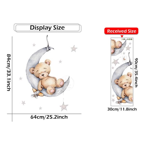 Teddy Bear Väggdekaler för Barn Baby Room (Teddy Bear)