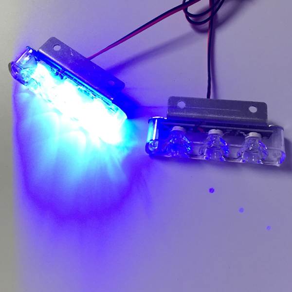 Polis-led-ljus Strobe-varningsljus Polis-lampor LED Blue Red+Blue