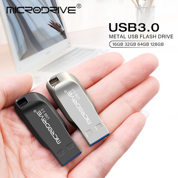 USB 3.0 flash-enhet 8 GB pendrive-enhet flash USB -enhet silver en one size black