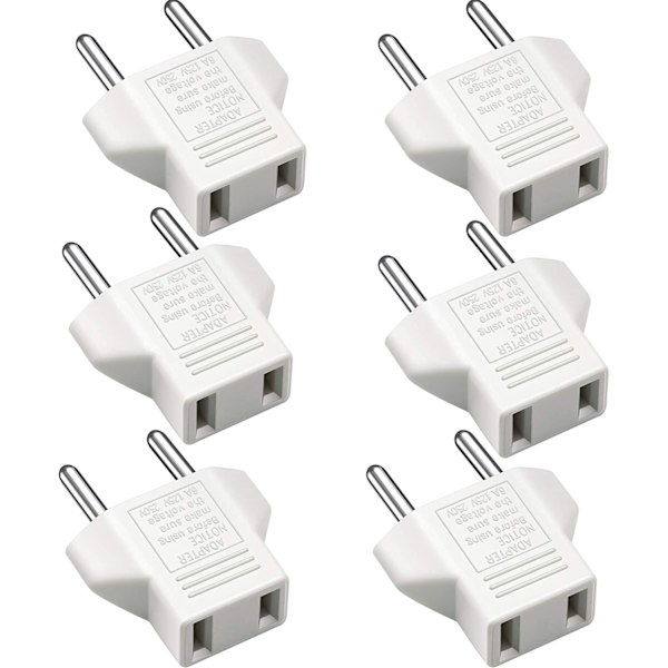 USA till EU Adapter - Vit