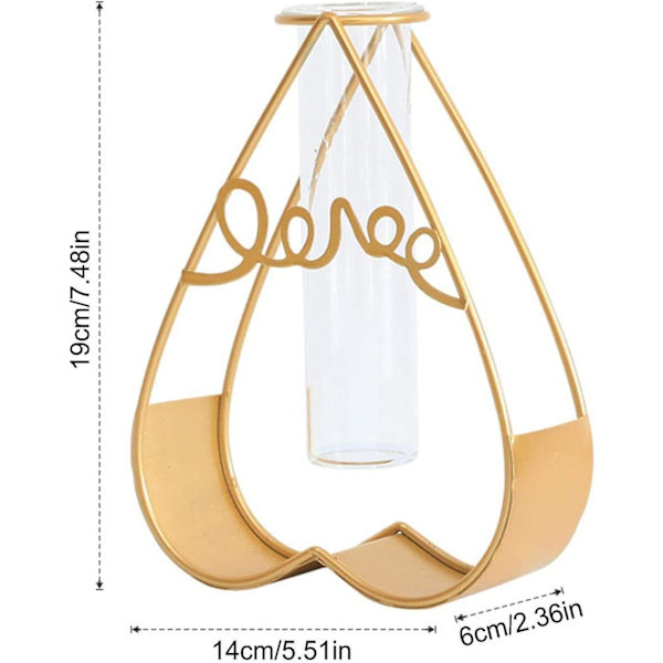 Glasvas Ins Nordic Style Hydroponic Geometrisk Form Ornament