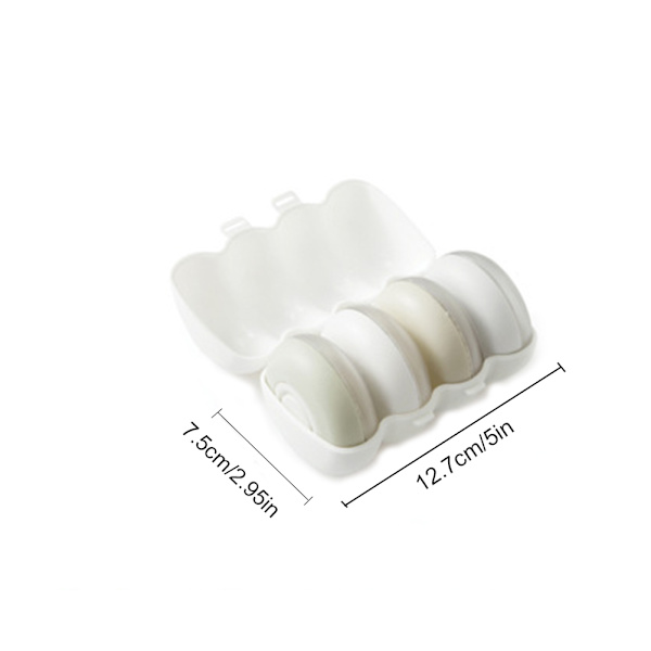 Mini Travel Silikon Läcksäker duschgel Liten underflaska vit 7,5*6,9*12,7cm