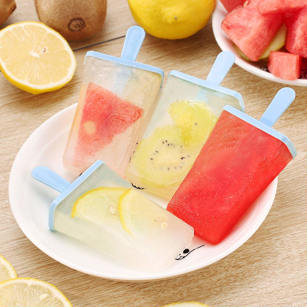 Ice Lolly-formar 9 Popsicle- molds Glasformar Återanvändbara