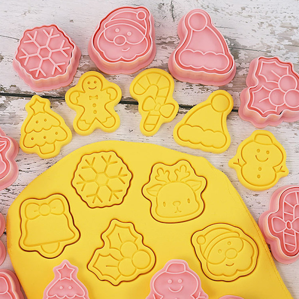 10st Christmas Cookie ter Set Christmas Baking Biscuit Form