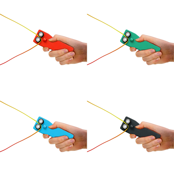 String Shooter Toy String Launcher Zip String Toy svart red