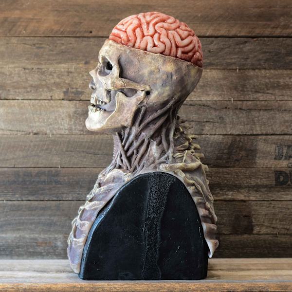 Halloween 3D Skull Skräck Mask Cosplay grå grey