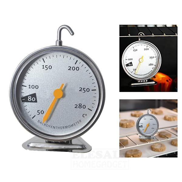 Hängbakning BBQ Matlagning Kött Rostfritt stål Ugnstermometer silver 7*9cm