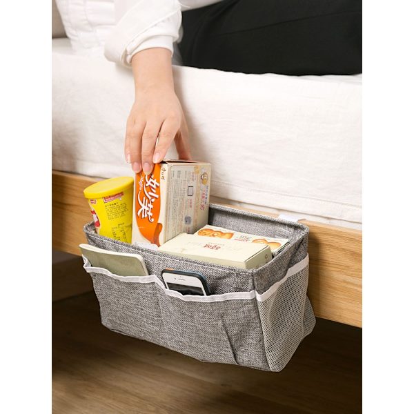 Tvättförvaringskorg för diverse hemcontainer khaki 31x12x17cm dark gray