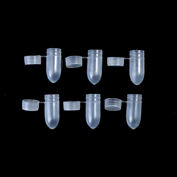100 st Bärbar Flip Lock Transparent Kapselförvaringsbehållare onesize