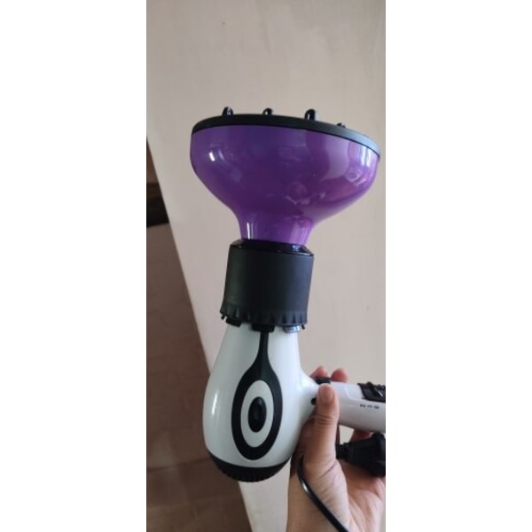 4,2-5,8 cm lockigt hår diffusor big wave verktyg vit purple