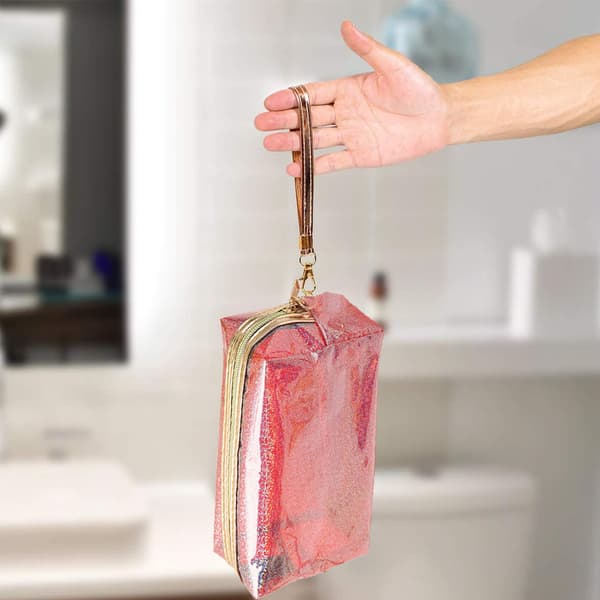 Vattentäta förvaringsväskor, transparent PVC-necessär med dragkedja style4 style1