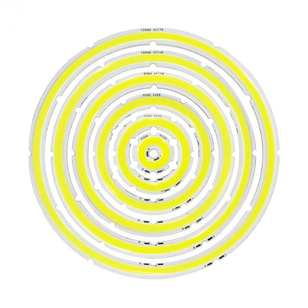LED COB-form 12V DC 20mm-120mm COB-ring för gör-det-själv-lampa 120mm 3000K 120mm 6500K